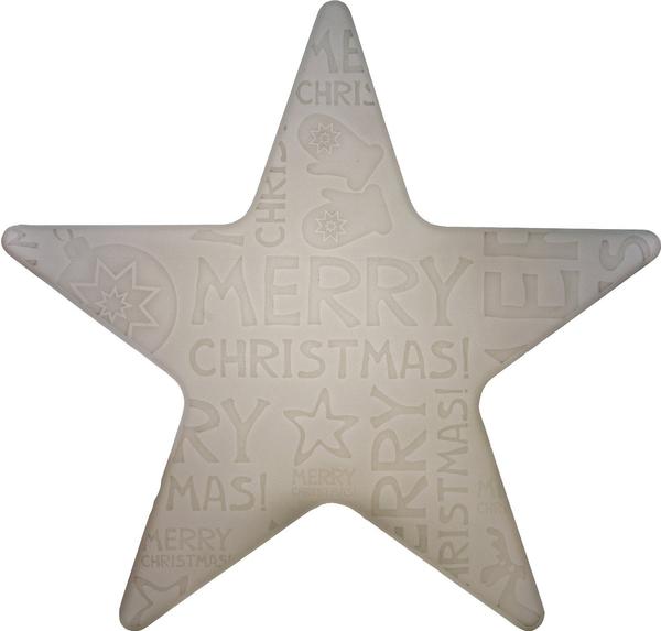 8 seasons Shining Star Merry Christmas 60cm weiß (32493W)