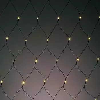 Hellum LED-Lichtnetz umschaltbar LED Farbe multicolor oder warmweiß (577044)