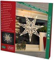Konstsmide Weihnachtsstern 6110-103, beleuchtet mit 32 LEDs, Acryl, &Oslash; 45 cm