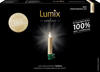 Krinner Christbaumkerzen Lumix SuperLight Mini, Erweiterung, outdoor, Metallic gold,