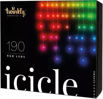 twinkly Lichternetz 190 LEDs bunt und warmweiß mit WLAN und Appsteuerung (TWI190SPP-TEU)