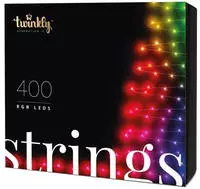 Twinkly TWS400STP-BEU, Twinkly Strings (Gen II) 400 RGB-Lichterkette, 32 m, 16