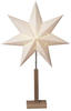 STAR TRADING Karo - Stand-Dekoleuchte mit Muster-Stern 70 cm