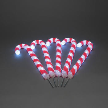 Konstsmide LED Acryl Zuckerstangen 5er-Set (6295-203)