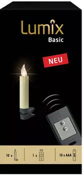 Krinner Lumix Basic mini 10er-Set elfenbein warmweiß (75460)