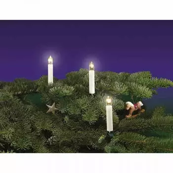 Rotpfeil Weihnachtsbaumkette 15-teilig E10 klar elfenbein (969150500)