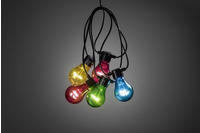 KONSTSMIDE LED-Lichterkette "Party-Lichterkette" 5 Stk.-flammig LED Biergartenkette,