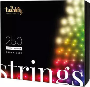 twinkly Lichternetz 250 LEDs bunt und warmweiß mit WLAN und Appsteuerung (TWS250SPP-BEU)