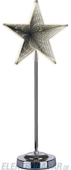 Hellum LED-Standstern chrom/versiegelt (522563)