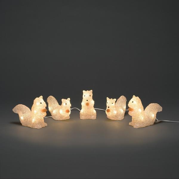 Konstsmide LED-Lichterkette Eichhörnchen warmweiß (6287-103)