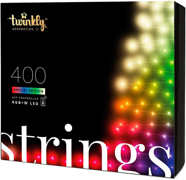 twinkly Strings 400 LEDs Special Edition RGBW multicolor + warmweiß 2. Generation 32m (TWS400SPP-BEU)