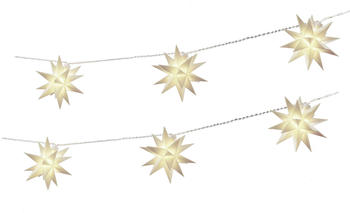Spetebo LED-Lichterkette mit 6 Sternen weiß (64910)