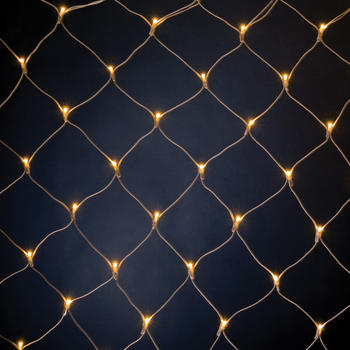 Hellum Outdoor-LED-Lichtvorhang 200 LEDs warmweiß 3x3m (565362)