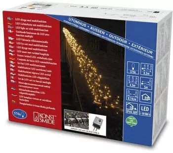 Konstsmide Micro-LED-Büschellichterkette 4,3m bernstein (3861-800)
