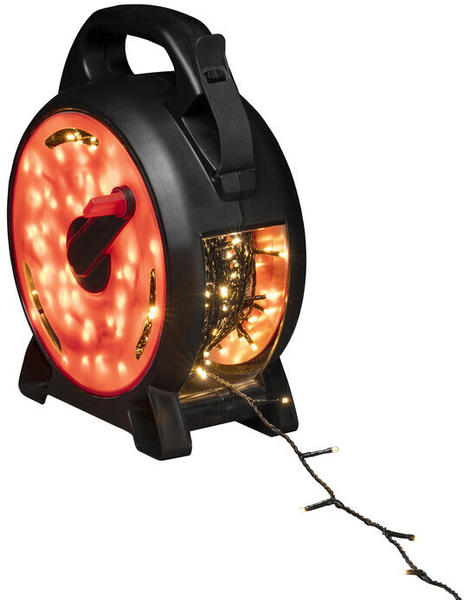 Konstsmide Micro-LED-Lichterkette mit Kabelaufroller 400er 27,93m warmweiß  (3834-107) Test - ab 74,94 €