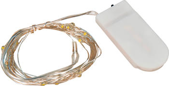 McShine Micro-LED-Drahtlichterkette 2m silber (1452388)