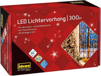 Idena LED-Lichtvorhang 300er 3x3m warmweiß (31856)