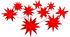 Näve Outdoor-LED-Lichterkette Sterne 5m rot
