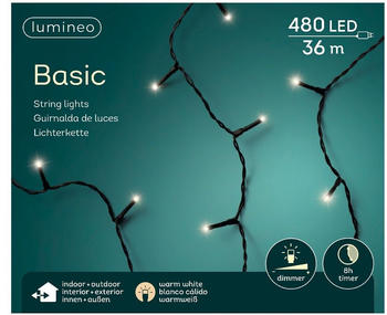 Lumineo Basic 480 LEDs 36m warmweiß schwarz (494269)