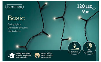 Lumineo Basic 120 LEDs 9m warmweiß schwarz (494251)