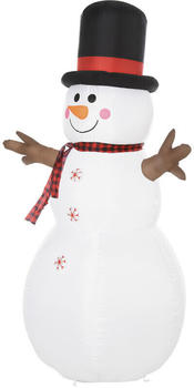 HomCom Weihnachten aufblasbarer Schneemann 100x80x182cm