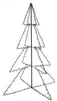 vidaXL Weihnachtsbaum in Kegelform 240 LEDs Indoor Outdoor 115x150 cm