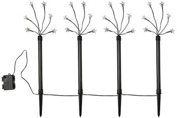 Haushalt International LED-Gartenstecker warmweiß 4 Stück