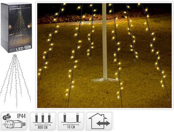 Koopman Fahnenmast-Lichterkette 400 LEDs warmweiß 8m (AX8106130)