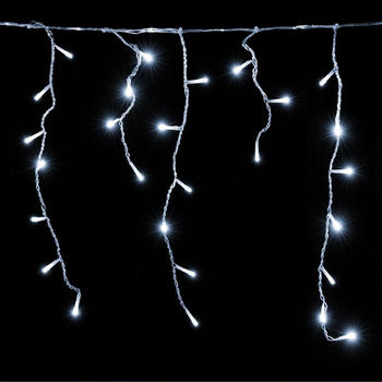 Deuba LED-Regenlichterkette 400er kaltweiß 10m (105280)
