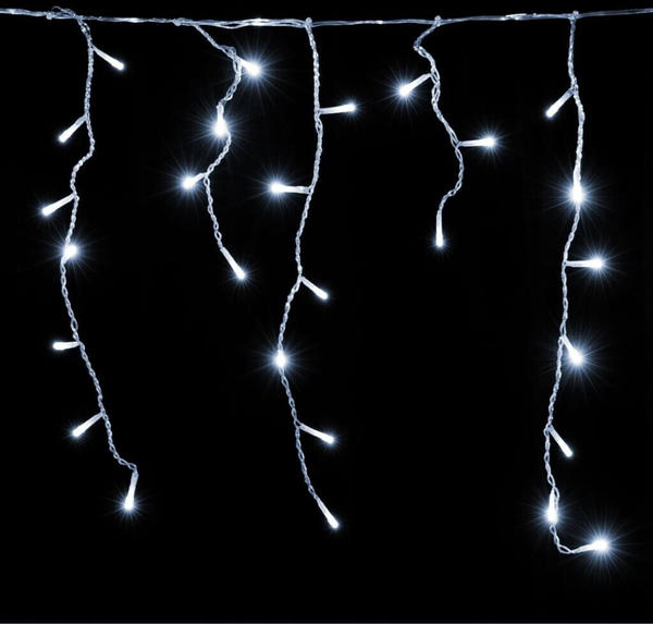 Deuba LED-Regenlichterkette 600er kaltweiß 15m (105281)