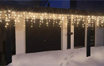 FHS Eisregen-Lichterkette 240 LEDs kaltweiß-warmweiß 6 m (27223)