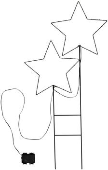 Haushalt International Stern-Gartenstecker 2x50 LEDs (76485)