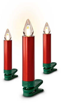 Krinner LED-Weihnachtsbaumkerzen kabellos 6 Stück rot (77156)