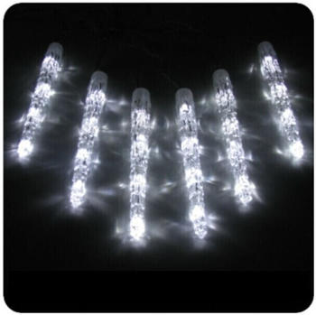 Kaemingk LED-Lichterkette mit Eiszapfen und Lauflicht 28m kaltweiß (13997427_0144)