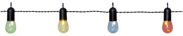 Star Trading LED Partylichterkette - 16 kleine bunte Kugeln - L: 4,5m - schwarzes Kabel - outdoor