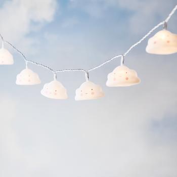 Lights4fun 10er Wolken Lichterkette Kinderzimmer