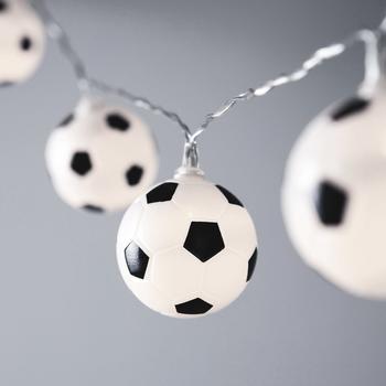Lights4fun Fußball Lichterkette Batterie 10er