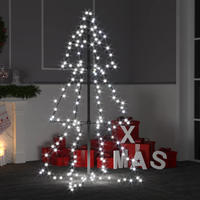 vidaXL Weihnachtsbaum in Kegelform 160 LEDs Indoor & Outdoor 78x120 cm
