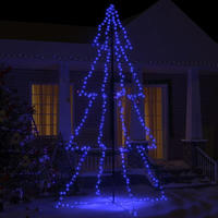 vidaXL Weihnachtsbaum in Kegelform 360 LEDs Indoor Outdoor 143x250 cm