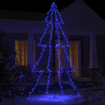 vidaXL Weihnachtsbaum Kegelform 360 LEDs 143x250 cm (328594)