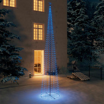 vidaXL LED-Weihnachtsbaum Kegelform Blau 752 LEDs 160x500 cm (328725)
