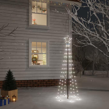 vidaXL LED-Weihnachtsbaum Kaltweiß 108 LEDs 180 cm (343551)