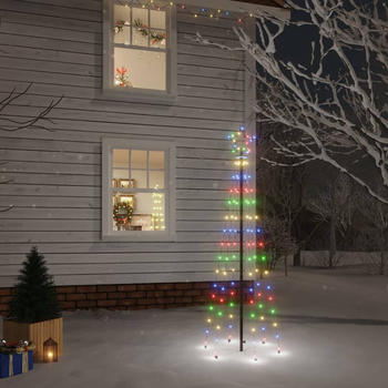 vidaXL LED-Weihnachtsbaum Mehrfarbig 108 LEDs 180 cm (343552)