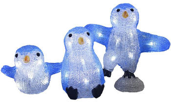 Deuba LED Acryl Figur Pinguin Familie (107608)