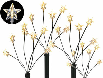 Spetebo 3.06 LED Gartenleuchtst&auml;be Stern 4er Set