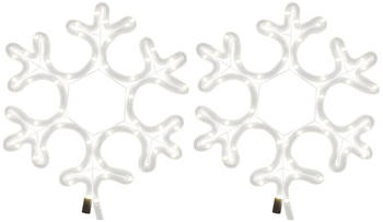 vidaXL LED-Schneeflocken 2 Stk. 27x27 cm (8720845682033)