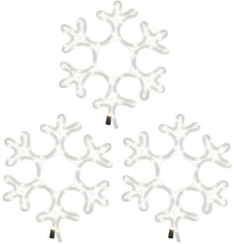 vidaXL LED-Schneeflocken 3 Stk. 27x27 cm (8720845682040)