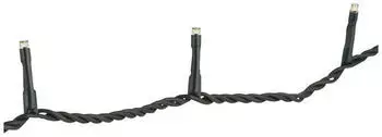 Konstsmide Micro LED Lichterkette - 50 bernsteinfarbene LED - L: 3,43m - gr&uuml;nes Kabel - innen