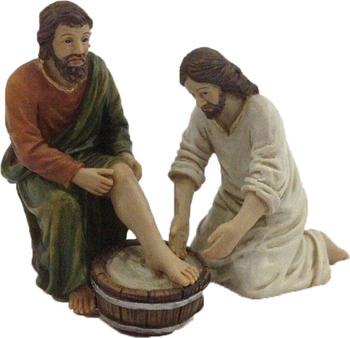 dekoprojekt Passionsfiguren: Die Fußwaschung