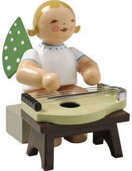 Wendt & Kühn Engel mit Zither Sitzend (650/49A)